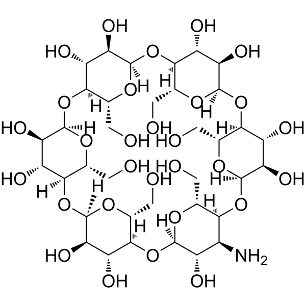 3A-Amino-3A-deoxy-(2AS,3AS)-alpha-cyclodextrin (3A-Amino-3A-deoxy-(2AS,3AS)-alpha-cyclodextrin) 1219